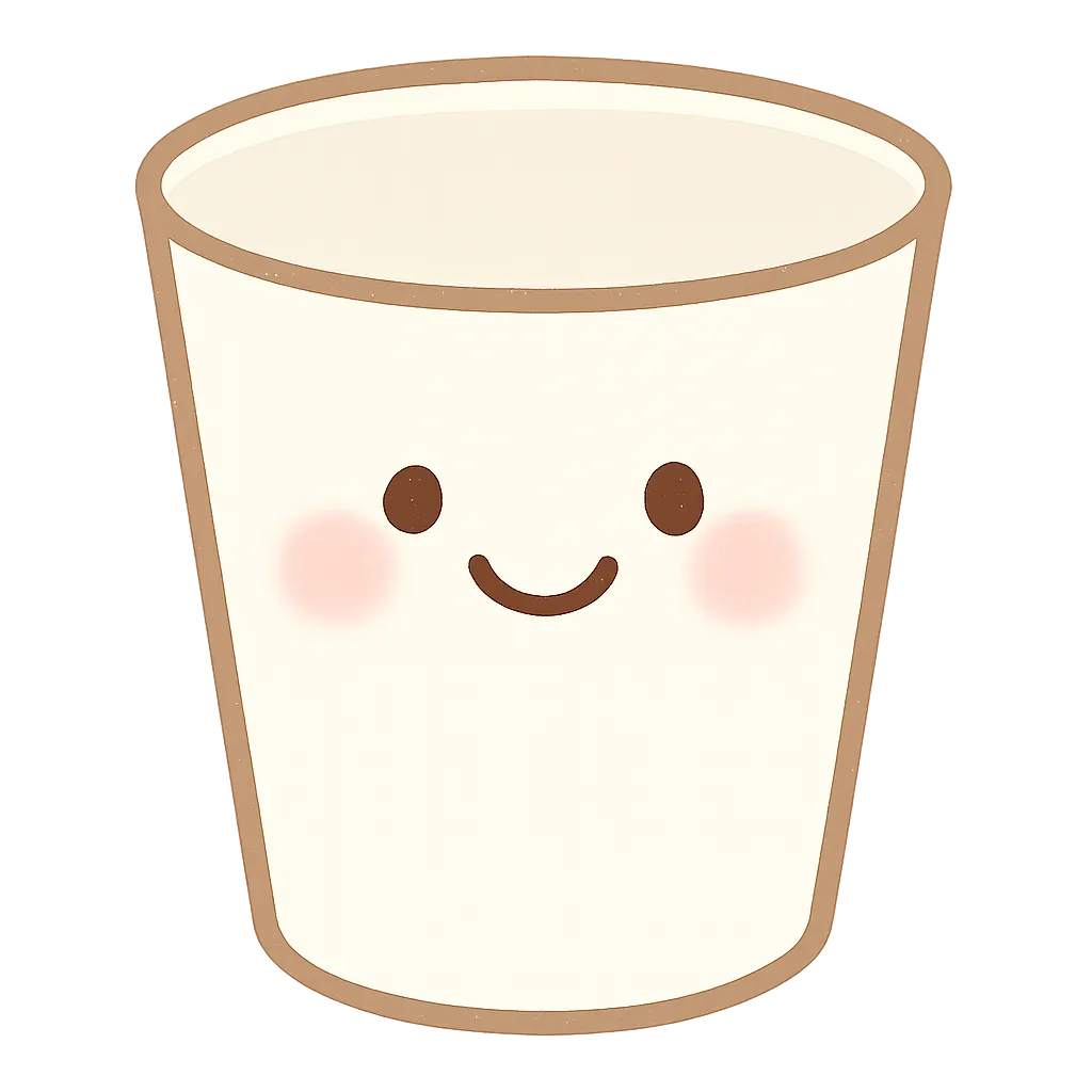 かわいい紙コップのイラスト